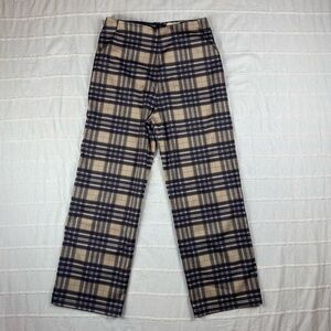Byrdie Golf Social Wear Kitty Trousers Women's Size Medium Plaid Pants NEW